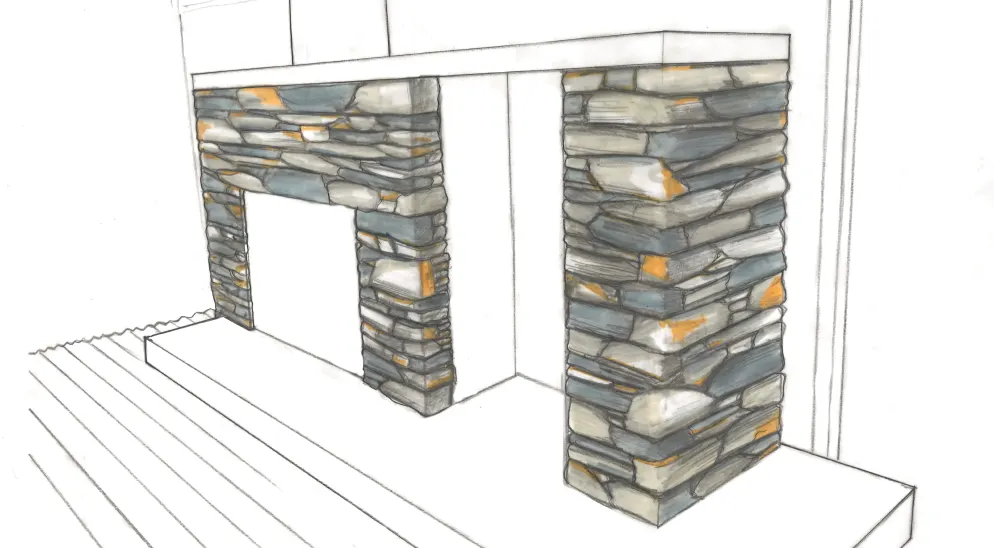 Fireplace Drawing