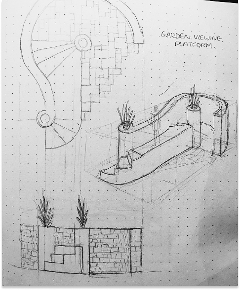Garden viewing platform design