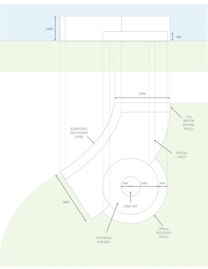 Stone Wall Feature Design 2